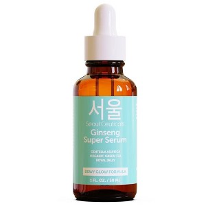 Seoul Ceuticals Korean Skin Care Ginseng Hydrating Serum - Korean Beauty Skincare Green Tea Glow Serum - K Beauty Skin Care Contains Centella, 1oz - 1 of 4