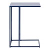 Kate and Laurel Lockhardt Rectangle Metal C Table, 19x13x27, Navy Blue - 2 of 4