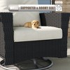 LayinSun Wicker Patio Furniture Set with Fire Pit Table, Classis Outdoor Conversation 360 Degree Swivel Chairs Set with Coffee Table - 4 of 4