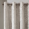 PAGED Knitted Jacquard Damask Total Blackout Grommet Top Curtain Panel, Privacy Curtain for Bedroom & Living Room - 4 of 4