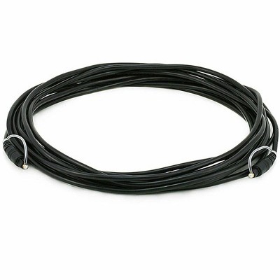 Monoprice S/PDIF (Toslink) Digital Optical Audio Cable - 25 Feet | Gold Plated Ferrule,Molded Strain Relief