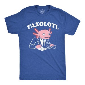 Mens Funny T Shirts Taxolotl Sarcastic Novelty Animal Graphic Tee For Men - Crazy Dog Men's T Shirt - 1 of 4