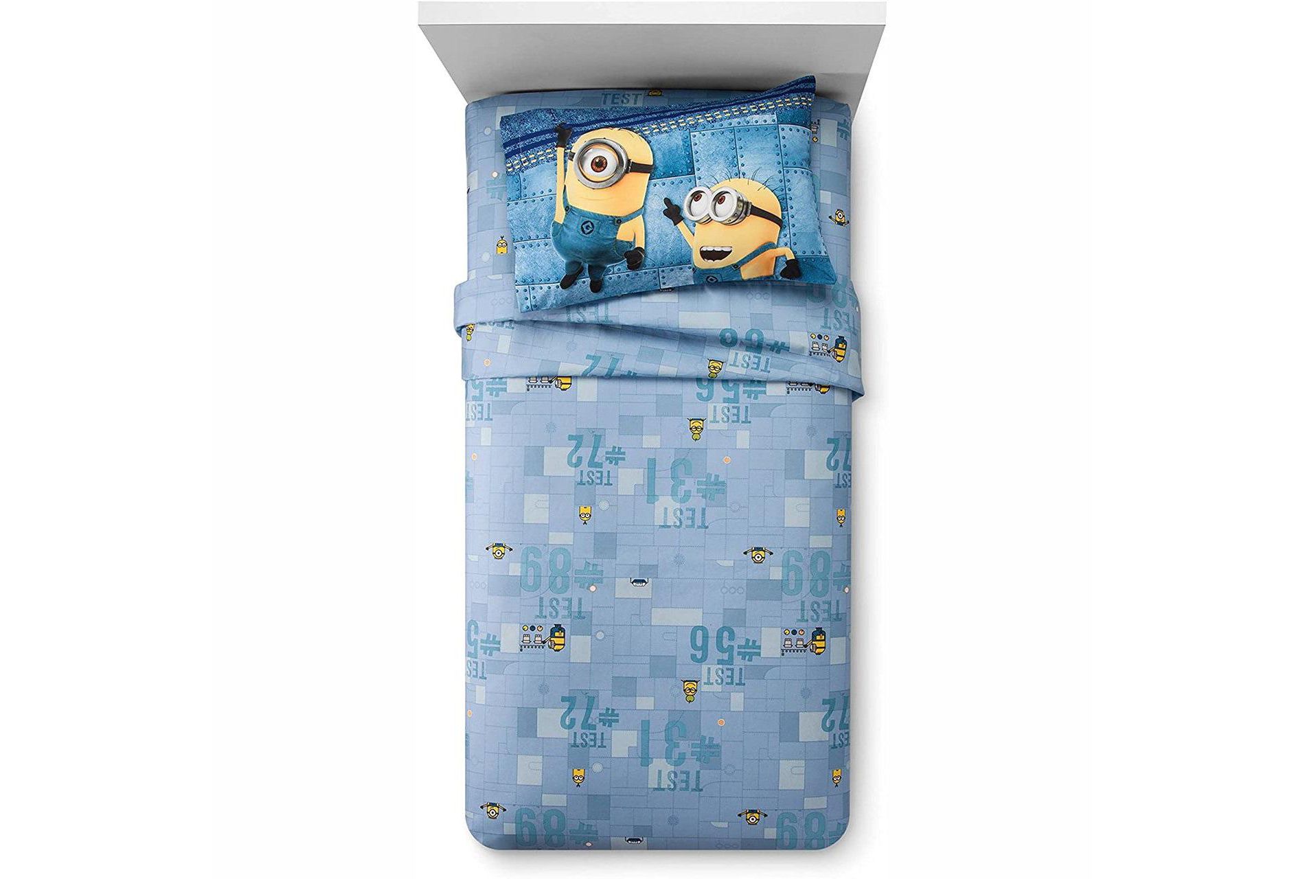 Despicable Me Minions 3-Piece Twin Sheet Set – Ultra-Soft Microfiber, Flat Sheet, Fitted Sheet, Pillowcase