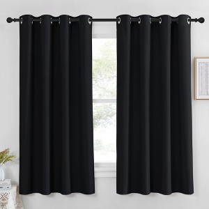 NICETOWN Grommet Top Blackout Curtains, Thermal Insulated Noise Reducing Window Drapes (Set of 2) - 1 of 4