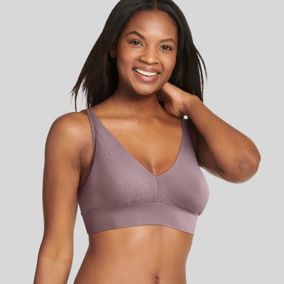 Jockey Generation™ Women's Recycled Seamfree Ribbed Plunge Bralette -  Twilight Sands L