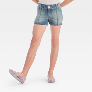 Girls' Mid-Rise Paneled Denim Shorts - art class™ - 1 of 3