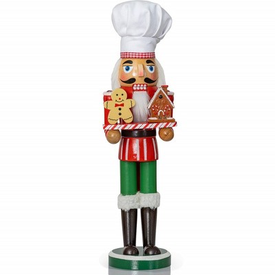 Ornativity Christmas Chef Wooden Nutcracker - 15 In : Target