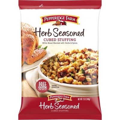 Pepperidge Farm Herb Seasoned Cubed Stuffing, 12 oz. Bag (Pack of 4)