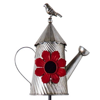 The Lakeside Collection Metal Birdhouse Garden Stakes