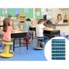 Kore Design Hanging Cell Phone Pocket Storage Classroom Organizer, 30-Pockets, Blue/Yellow - 3 of 3