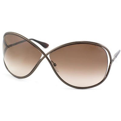 Tom Ford Miranda Ft0130 36f Womens Round Sunglasses Brown 63mm : Target