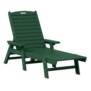 WestinTrends Adirondack Outdoor Chaise Lounge for Patio Garden Poolside - 1 of 4