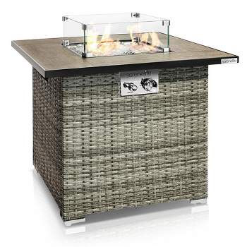 SereneLife Outdoor Propane Fire Pit Table