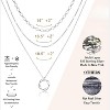 Silver Laytered Necklaces, Stackable Dainty Choker with Circle Bar Pendant Chain Jewelry Set Gift for Women Teens - 3 of 4