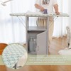 Ironing Board with Storage Cabinet,Folding Ironing Board, Wooden Ironing Station for Home Bathroom Laundry Room Small Spaces - 2 of 4