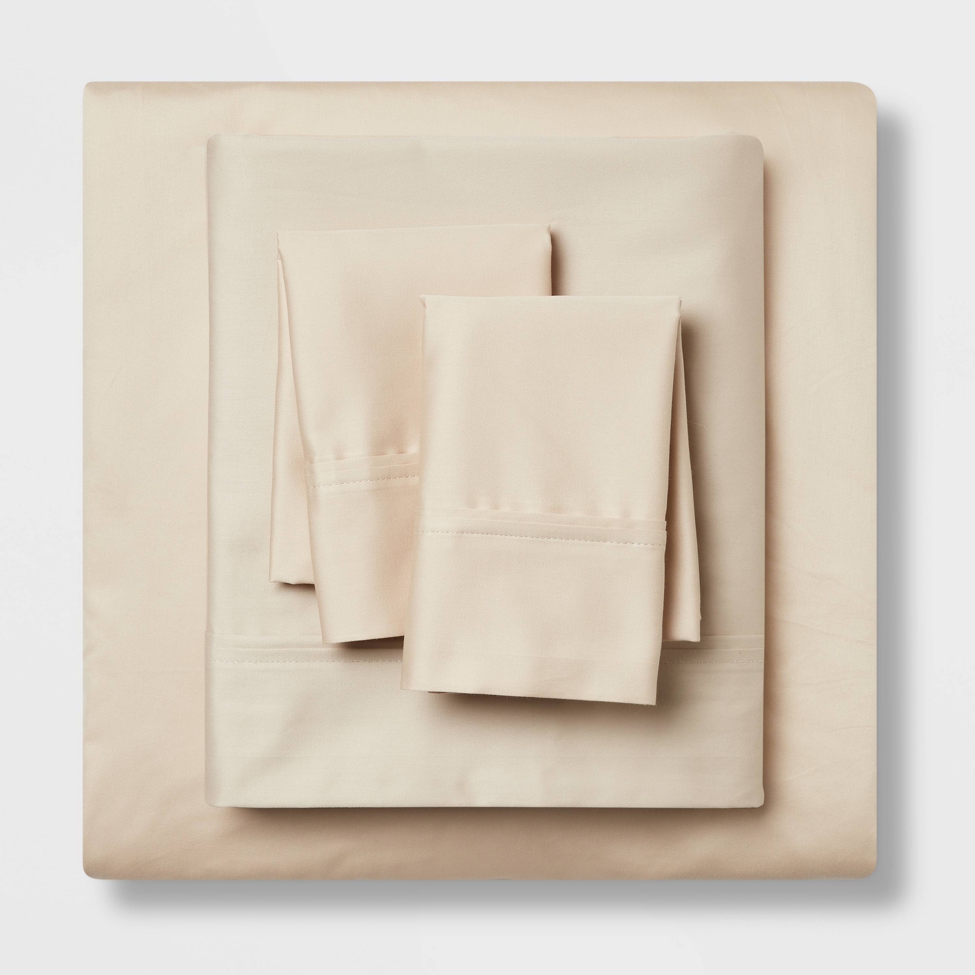 Queen Solid Performance 400 Thread Count Sheet Set True Khaki - Threshold™