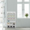 FURNIinspire Shoe Racks Wood 4 Tier Free Standing Shoe Rack Shoe Organizer Multifunctional Shoe Shelf for Entryway, White, 9.4"*16.5"*38.1" - 2 of 4