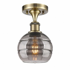 Rochester - 1 Light Semi-Flush Mount In Industrial Style-9.13 Inches Tall and 5.88 Inches Wide - 1 of 1