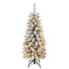 ACEPANO 72 in. H 3-Piece Plush Artificial Christmas Tree Set For Holiday Indoor Home Decoration-White - 3 of 4