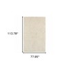 3' X 5' Ivory Shag Hand Tufted Area Rug - 3 of 4