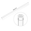 Unique Bargains Lamp and Lantern Water Cooling System Acrylic Rigid Round Pipe Clear 10" - 2 of 4