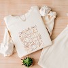 Simply Sage Market Coquette Pumpkin And Leaves Outline Lightweight Garment Dyed Sweatshirt - 3 of 4