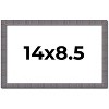 PosterPalooza | Photo Size Textured Grey Picture Frame - UV Acrylic, Foam Board Backing, Hanging Hardware - 2 of 4