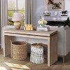 APRILSOUL 60'' Farmhouse Console Table - Retro Wooden Entryway Table with Double Board Suspension Design - 4 of 4