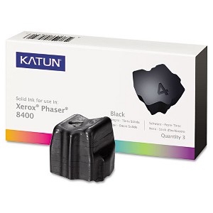 Katun Compatible 108R00604 Solid Ink Stick, 3,400 Page-Yield, Black, 3/Box - 1 of 2