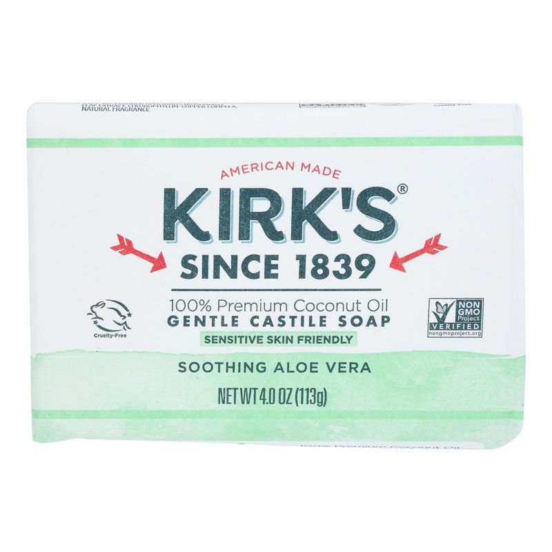 Kirk's Natural Soothing Aloe Vera Gentle Castile Soap - 4 oz, 1 of 6