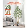 7FT Artificial Olive Tree with Natural Wood Trunk, Green Leaves & Fruits, Faux Indoor Plant with Pot - 2 of 4