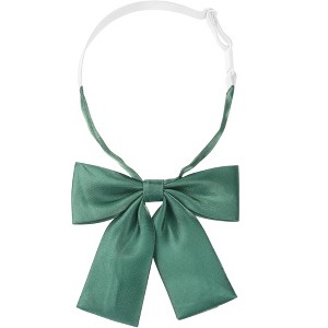 INSPIRE CHIC Women's Metallic Shiny Solid Color Square End Bow Ties - 1 of 4
