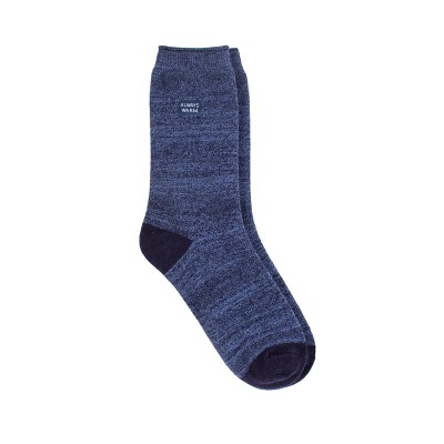 Always Warm By Heat Holders Men's Warm Twist Crew Socks - Navy 7-12 ...