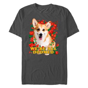Men's Lost Gods We're All Doomed Corgi T-Shirt - 1 of 4