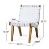 Maggift Patio Seating Sets Outdoor, Featuring Unique Design, Ideal for Chats, Perfect for Gardens, Living Spaces, White, 20.25"*28"*29.75" - 4 of 4
