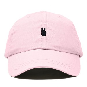 Dalix Lil Peace Sign Embroidered Cotton Cap Outdoor Dad Hat Womens - 1 of 4