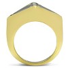 Slickblue Women's Brass Ring with Jet Epoxy - IP Gold Plated, Sleek and Trendy Jewelry, Size 5-10 - 4 of 4
