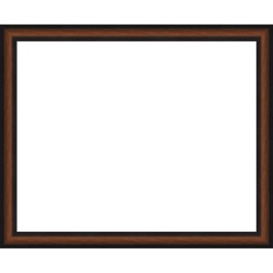 Amanti Art 27"x33" Yale Walnut Framed Magnetic Dry Erase Board - 1 of 4
