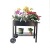 Mobile Metal Raised Garden Bed Cart with Legs - 2 of 4