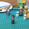 Bright Creations 50 Pack Unfinished Wooden Peg Doll Bodies, Natural Wood Figures for Painting, DIY Arts and Crafts for Kids, 1.8 inches Tall - 2 of 4