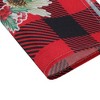 Unique Bargains Christmas Place Mats Pinecone Wreath Bow Linen Red Black Blue 13"x17.7" 2 Pcs - 4 of 4