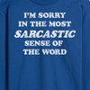 Men's - Instant Message - I'm Sorry Sarcastic Long Sleeve Graphic T-Shirt - 2 of 4