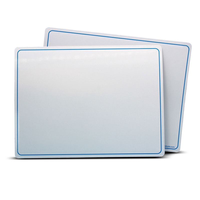 Flipside Products Magnetic Dry Erase Learning Mat, Two-Sided Plain, 9" x 12", Pack of 12, 1 of 5