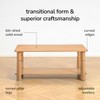 MH London Lainey Rectangle Transitional Solid Wood Coffee Table For Living Room - 3 of 4