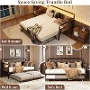 Garvee Stand-Up Twin Pop-Up Trundle Bed Frame with Locking Casters & Metal Slat Support - 4 of 4
