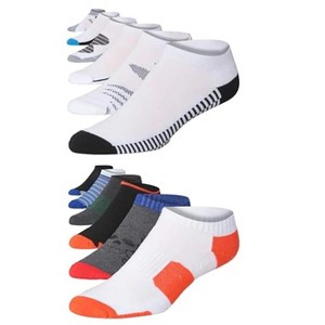 JAMES FIALLO Men's 12-Pairs Performance Low Cut Athletic Urban-inspired Foot Patterned Color Contrast Sport Socks - 1 of 4