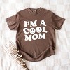 Simply Sage Market I'm A Cool Mom Smiley Face Garment Dyed Tee - 3 of 4