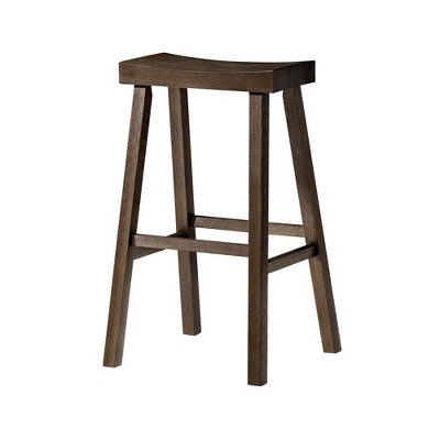 Maven Lane Vincent Wooden Rustic Aesthetic Kitchen Stool