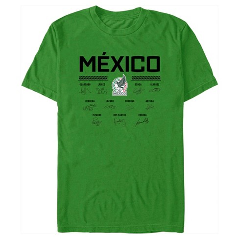 Unisex Mexico National Soccer Team Green White Red Sports Jersey Active  Tshirt