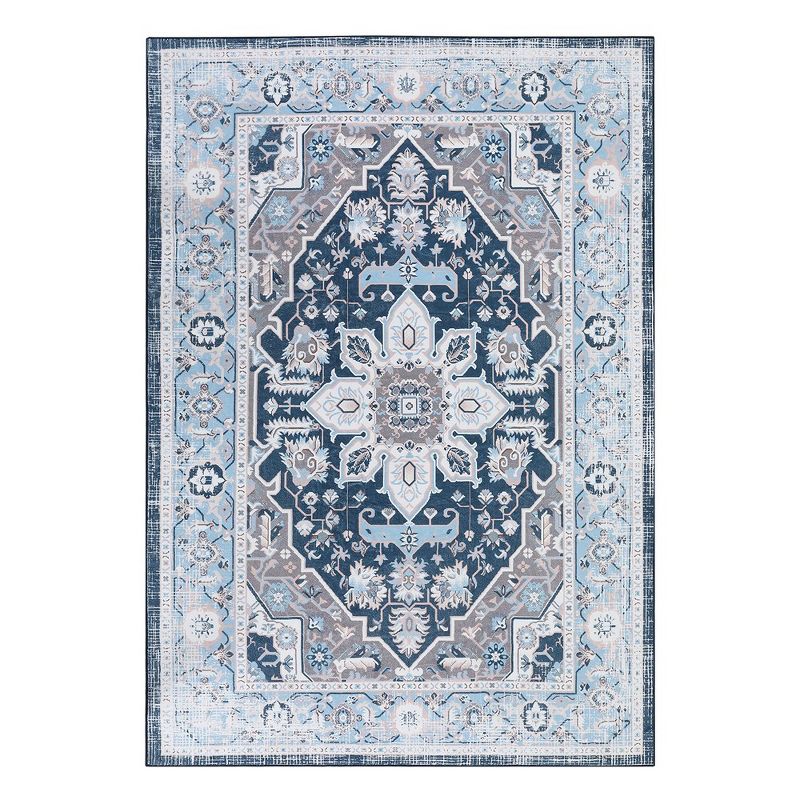 WhizMax Boho Floral Area Rug Traditional Washable Rug Soft Oriental Distressed Accent Rugs, 2 of 10